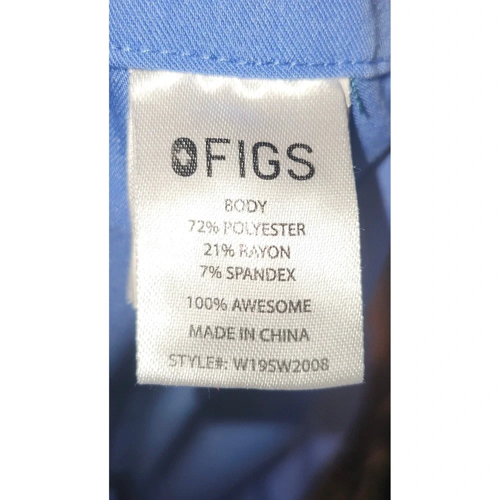 FIGS Technical Collection Scrub Pants Ceil Blue W19SW2008 Mens L
